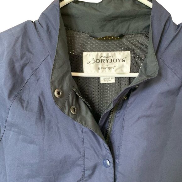 Foot Joys Women S Navy Golf Rain Jacket Windbreaker Tenniscore Golfcore - Picture 2 of 9